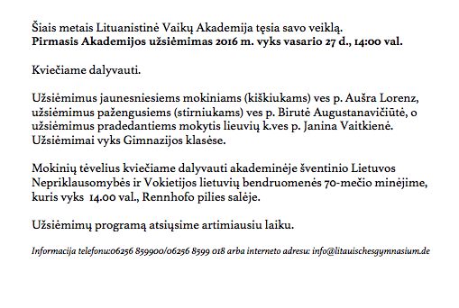Lituanistinė vaikų akademija